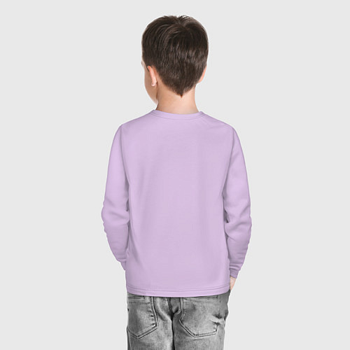 Детский лонгслив Happy nation pizza / Лаванда – фото 4