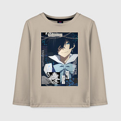 Лонгслив хлопковый детский Мемуары Ванитаса Ванитас вампир, цвет: миндальный