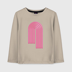 Детский лонгслив Розовый орнамент