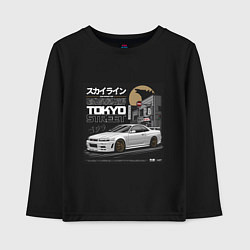 Детский лонгслив Nissan Skyline годзила