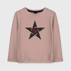 Детский лонгслив Black star USSR