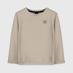 Детский лонгслив Сокрушу пред ним врагов его Ника черная на узорном