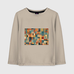 Лонгслив хлопковый детский Inspired by Paul Klee, цвет: миндальный