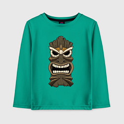 Лонгслив хлопковый детский Тики Африка, цвет: зеленый