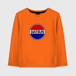 Лонгслив хлопковый детский Datsun, цвет: оранжевый