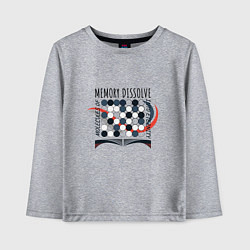 Лонгслив хлопковый детский Молекулы памяти, цвет: меланж