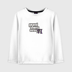 Детский лонгслив Grand Theft Auto 6 vice city logo