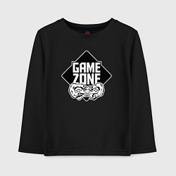 Лонгслив хлопковый детский Game zone, цвет: черный