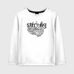 Детский лонгслив Носорог