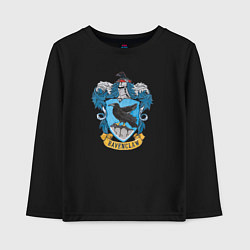 Лонгслив хлопковый детский Ravenclaw факультет, цвет: черный