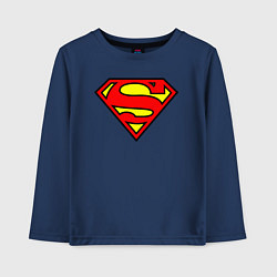 Детский лонгслив Superman logo