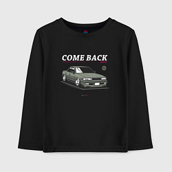 Лонгслив хлопковый детский Toyota chaser come back, цвет: черный