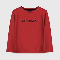 Лонгслив хлопковый детский Iron kirka, цвет: красный