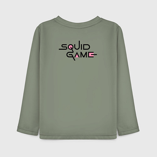 Детский лонгслив Squid Game - Gift / Авокадо – фото 2