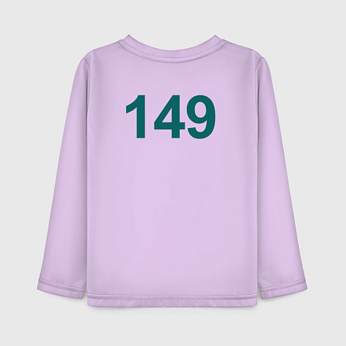 Детский лонгслив 149 - Игра в кальмара / Лаванда – фото 2