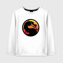 Лонгслив хлопковый детский Mortal Kombat, цвет: белый