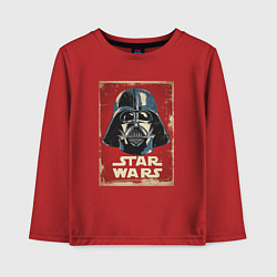 Лонгслив хлопковый детский Дарт Вейдер, цвет: красный