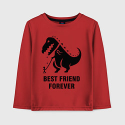 Лонгслив хлопковый детский Godzilla best friend, цвет: красный