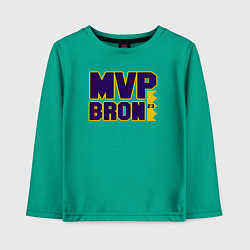 Лонгслив хлопковый детский Lebron James MVP, цвет: зеленый