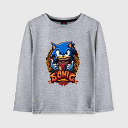 Лонгслив хлопковый детский Sonicexe, цвет: меланж