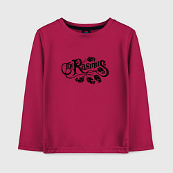 Лонгслив хлопковый детский The Rasmus - black logo, цвет: маджента