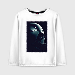 Лонгслив хлопковый детский Мысли вейдера, цвет: белый