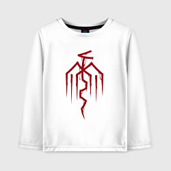 Лонгслив хлопковый детский Symbol of the City of Chains - Dragon Age, цвет: белый