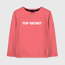 Лонгслив хлопковый детский Top secret, цвет: коралловый