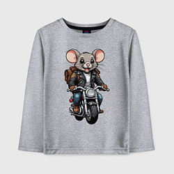Лонгслив хлопковый детский Biker mice, цвет: меланж