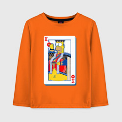 Детский лонгслив Король Гомер