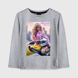 Детский лонгслив Barbie racing - Kawasaki Ninja