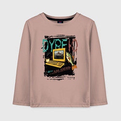 Лонгслив хлопковый детский Дурею от Kingdom come deliverance 2, цвет: пыльно-розовый