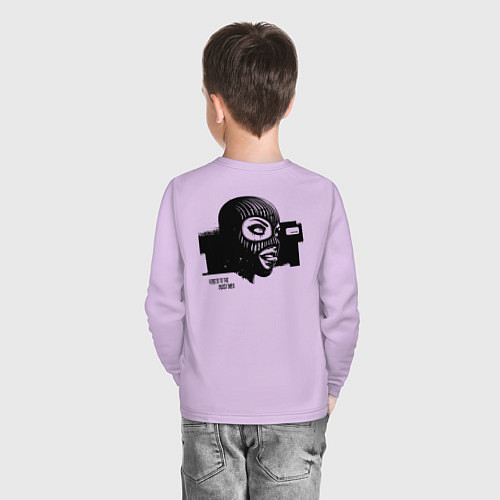 Детский лонгслив The girl with the tongue / Лаванда – фото 4