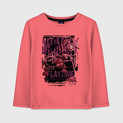 Лонгслив хлопковый детский Мамочка длинные ноги из Poppy Playtime, цвет: коралловый