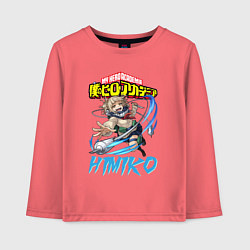 Лонгслив хлопковый детский Моя Геройская академия Himiko Togo, цвет: коралловый