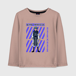 Лонгслив хлопковый детский Хантер Гинг, цвет: пыльно-розовый