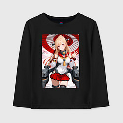 Лонгслив хлопковый детский Марин Китагава косплей Azur Lane, цвет: черный