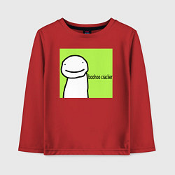 Детский лонгслив Dream boohoo cracker Minecraft