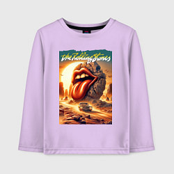 Детский лонгслив Rolling Stones - stylization of the logo