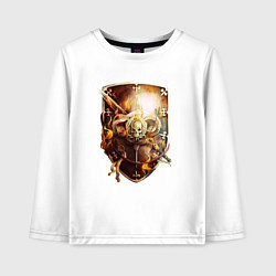 Лонгслив хлопковый детский Order of the Sanctified Shield Warhammer, цвет: белый