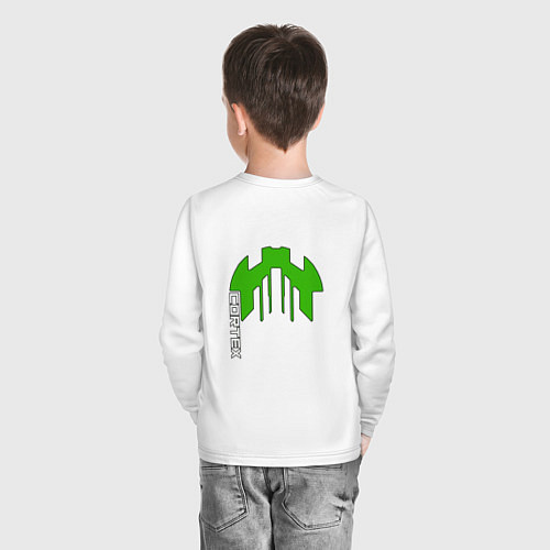 Детский лонгслив Cortex зелёный aneurism iv / Белый – фото 4