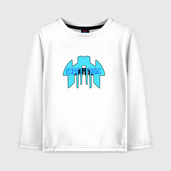Лонгслив хлопковый детский Cortex голубой aneurism iv, цвет: белый