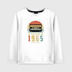 Лонгслив хлопковый детский Винтаж 1965, цвет: белый