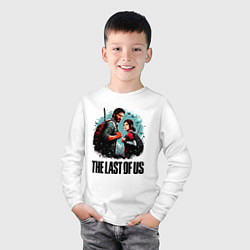 Лонгслив хлопковый детский Ellie and Joel - the last of us adventure, цвет: белый — фото 2
