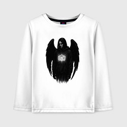 Детский лонгслив Bones с черными крыльями