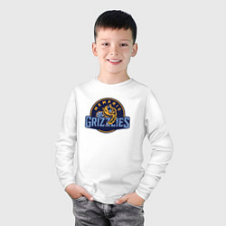 Лонгслив хлопковый детский Memphis Grizzlies - NBA, цвет: белый — фото 2