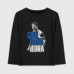 Лонгслив хлопковый детский Cool hand Luka, цвет: черный