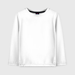 Лонгслив хлопковый детский Какая-то принцесса, цвет: белый