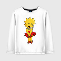 Лонгслив хлопковый детский Simpsons - Lisa Monroe, цвет: белый