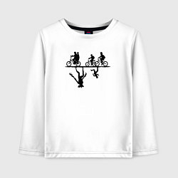 Детский лонгслив Очень странные дела параллельный мир